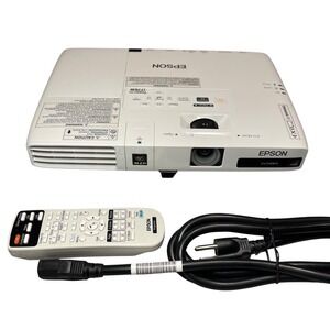 Epson PowerLite H476A Screen Projector with‎ Remote and Cables WORKS Work Movies
